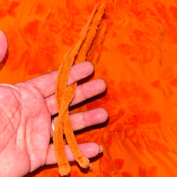 SO Orange Floral Mini Skirt - Picture 2 of 3